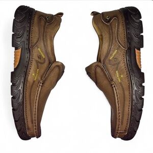 Men’s Genuine Leather Slip Resistant Hands Free Loafers Shoes Men’s Size 11